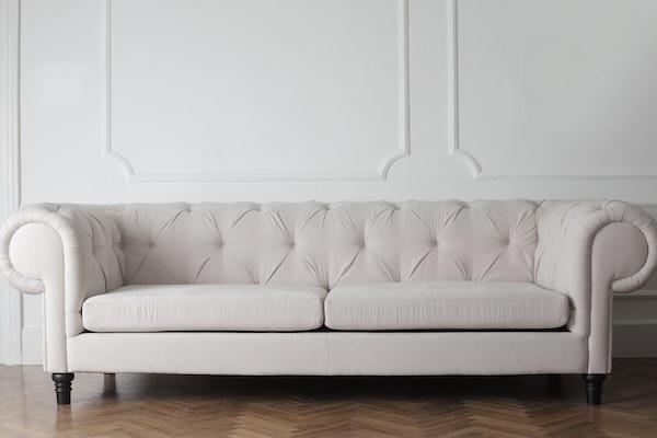 A leather sofa