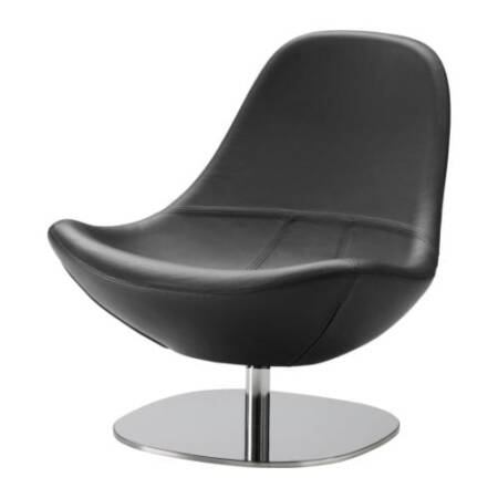 Ikea Tirup Leather Swivel Chair