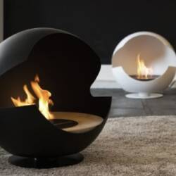 Vauni Globe Unique Fireplace Design 2
