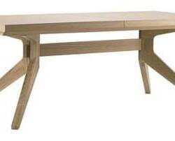 cross extension rectangular wood dining table
