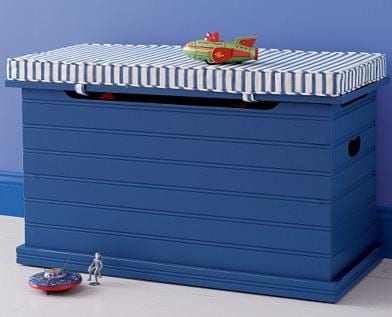 blue toy bin