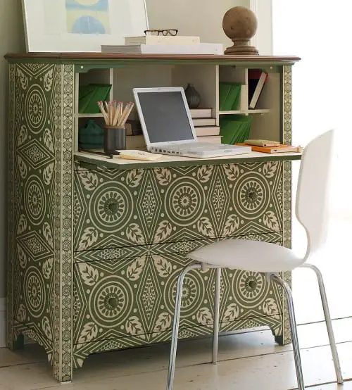 Secretary Desk Well Concealed Hidden And Hand Painted