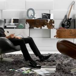 The "Sound Chair" w/ Ipod Jack and Speakers from Natuzzi