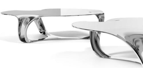 Flow Drip Metal Coffee Table / Side Table by Timothy Schreiber