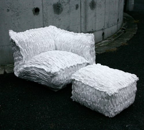 Moroso’s Cloud Paper Sofa Debuts at Milan Furniture Fair