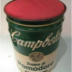 Homage to Andy Warhol Campbells Soup Stool