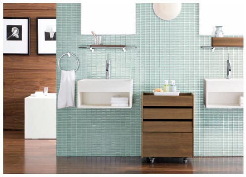 bathroom cabinets and storage shelves