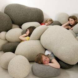 Livingstones Over Sized Pebble Pillows from Smarin