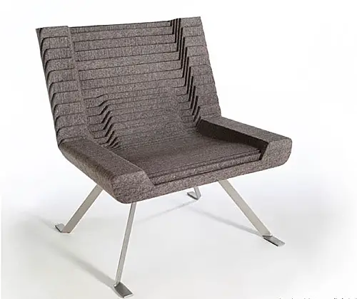 Relief Chair : Stylish Felt Furniture by Mickus Project of New York