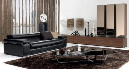 The Contemporary Avana Leather Sofa from Natuzzi of Italy