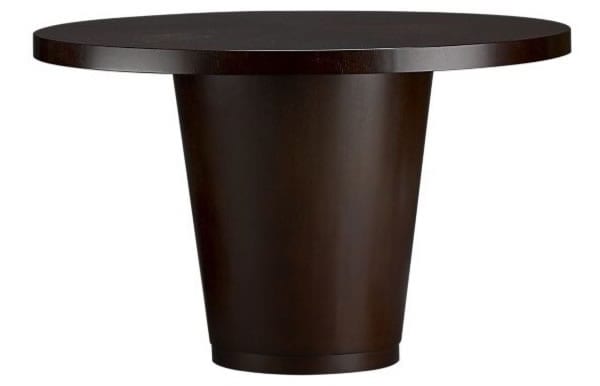 The Orion Chocolate 60" Round Table From Crate & Barrel