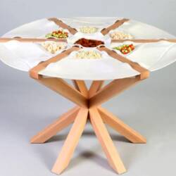 Kitchen Table Concept Comes With Built-in Plates