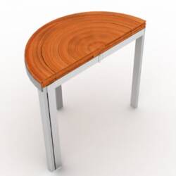 RoTenSion Table Combines Wood and Metal for Unique Table Design