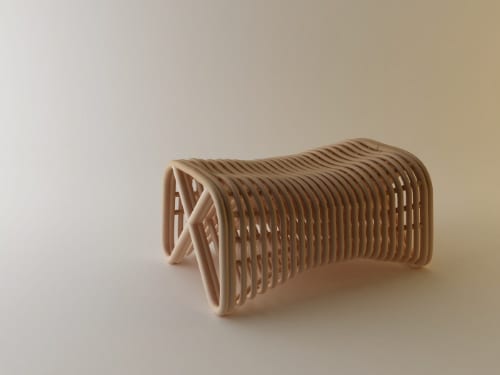 Pretzel Rattan Bench Accommodates As Many Guests As Needed