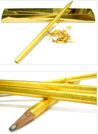 Gift Ideas - 24K Gold Pencil Encourages Penmanship