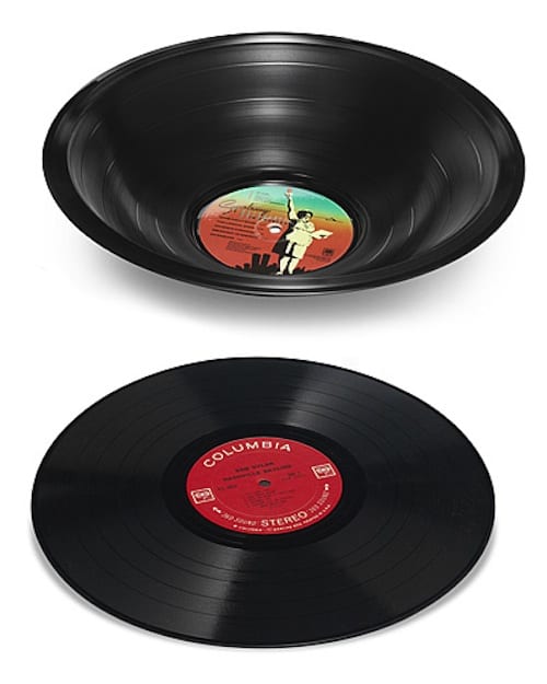 Gift Ideas -  Record Bowls Made From Real LPs