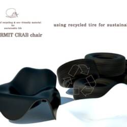 The Hermit Crab Chair Brings Recycled Tires to Your Home