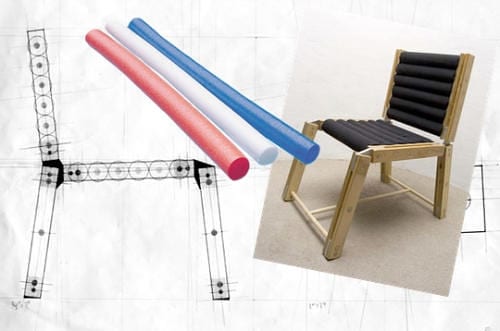 Do-It-Yourself Chair Employes Regular Pool Noodles