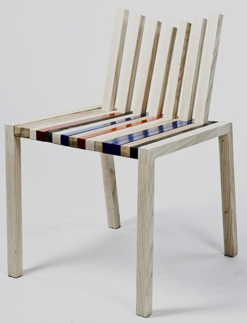 Barcode Inspired Stave Side Chair