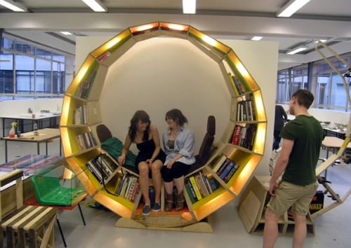 Circular Library With Seating Solution By Thomas Mills
