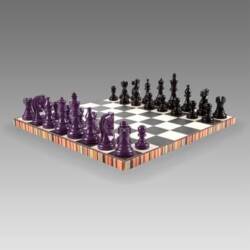 The Paul Smith Limited Edition Chess Set In Leather And Felt