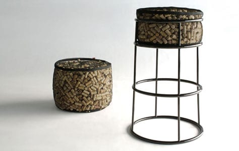 Recycled Corks Barstool From Phase Design