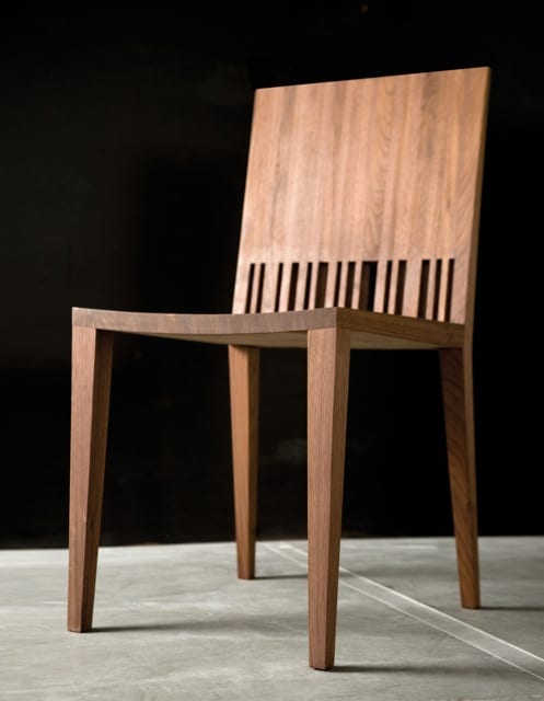 Wooden Barcode Chair