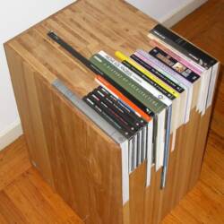 Custom Stacked Book Side Table Costs $1,800