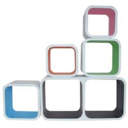 The Multi-Colored Cosmos Wall Cubes Modern Shelving Solution
