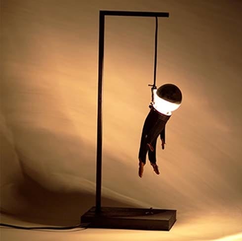 hanging man table lamp