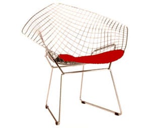 The Diamond Arm Chair By Harry Bertoia