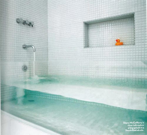 Clear Glass Bathtub by Stern McCafferty