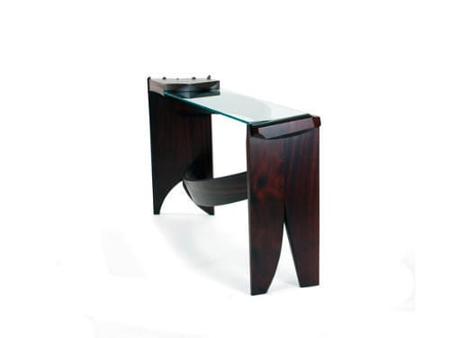 Curved Dovetail Console Table by Nico Yektai Modern Design