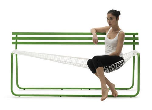 The Siesta Bench Also Doubles as a Hammock