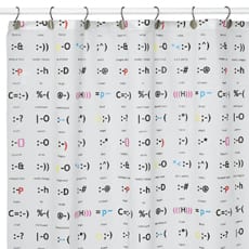 Text Talk Vinyl Shower Curtain