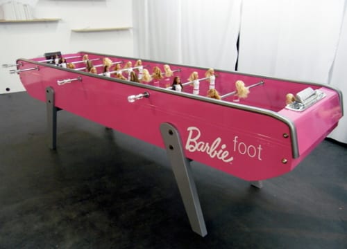The Barbie Foot Foosball Table by Chloe Ruchon