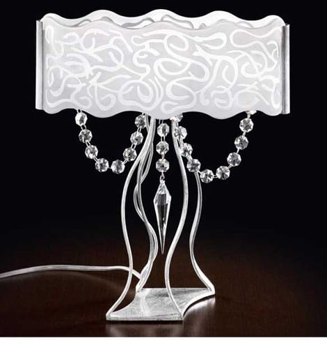 The Marea Swarovski Table Lamp by  Elizabeth Lyons