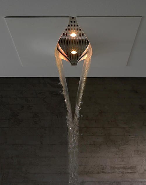Virgin Showerhead By Zazzeri Is a Waterfall In the Ceiling