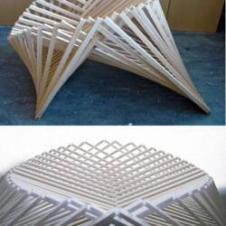 Wood Folding Chair - Modern Design
