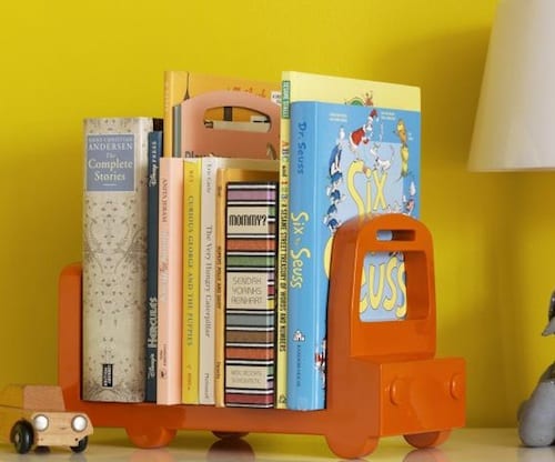 bus shaped children bookshelf