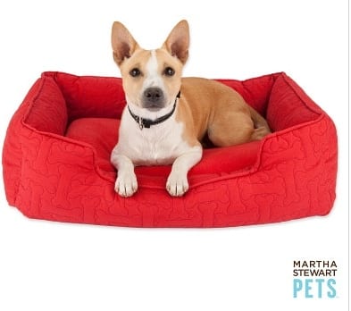 cotton bolster dog bed