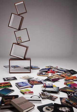 Equilibrium Modern Bookcase by Alejandro Gomez Stubbs Malagana Design