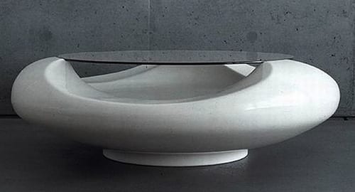 Fiberglass And Lacquered UFO Table