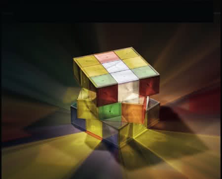 Rubik’s Cube Lamp by Eric Pautz