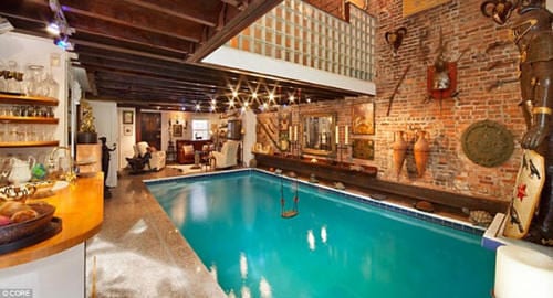 Swimming Pool Inside the Living Room New York