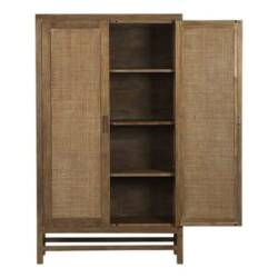 teak classic styled closet and cabinet