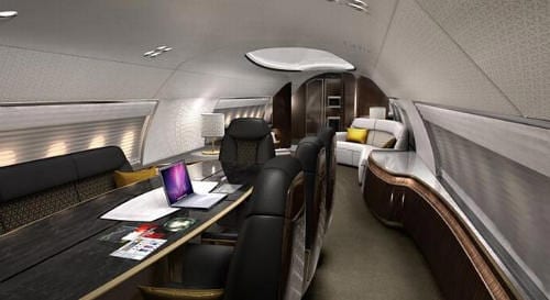 ABJ Elegante Luxury Jet Conference Area