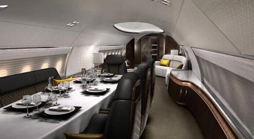 ABJ Elegante Luxury Jet Dining Area