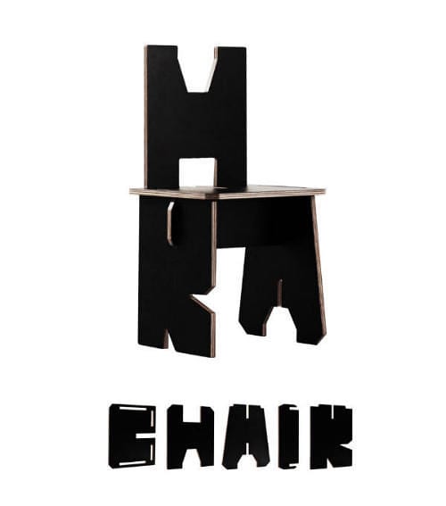 Alphabet Furniture Chair Letters