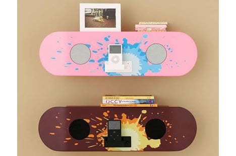 Skateboard Speaker Shelf